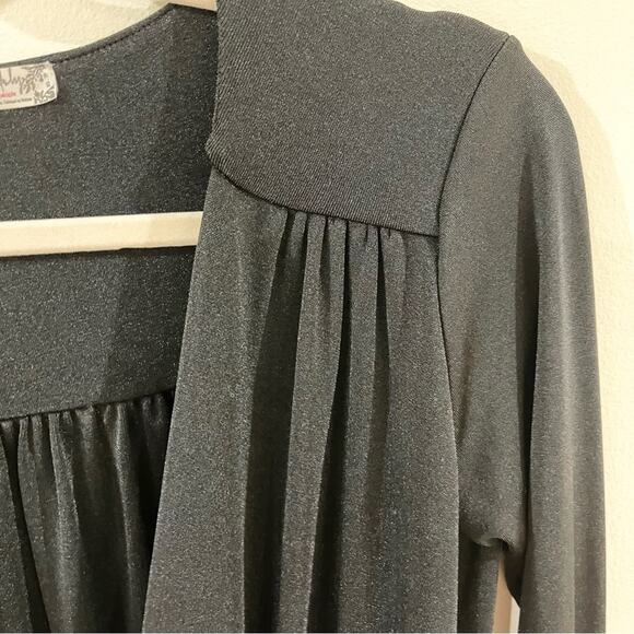 Free People Turnt Thong BodySuit Long Sleeves Women’s size XS Black - Picture 4 of 10